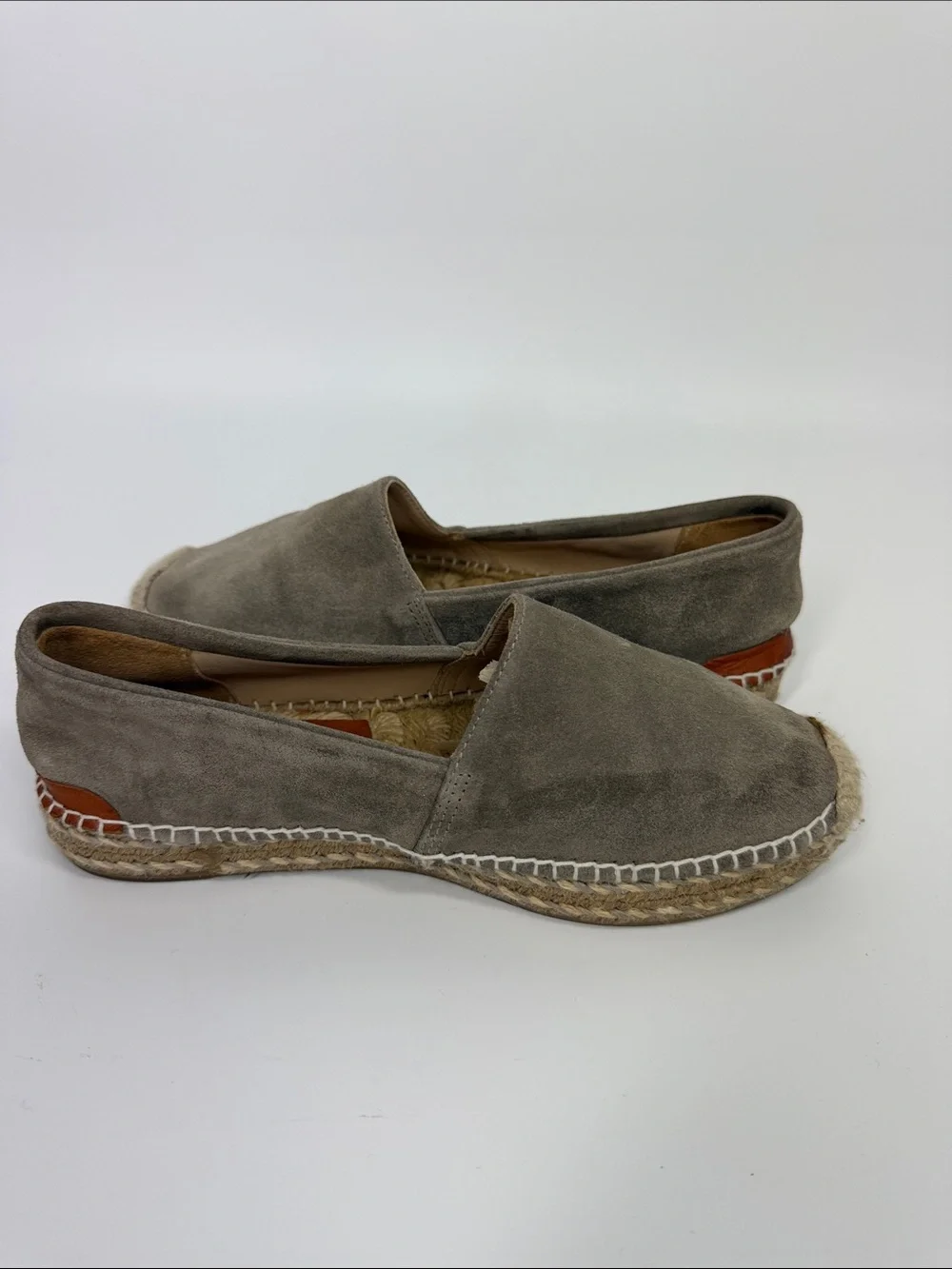 RAG & BONE Suede Noa Espadrille Warm Gray Taupe Suede Size‎ 37 1/2